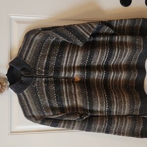 Multi grays 1/2 zip sweater
